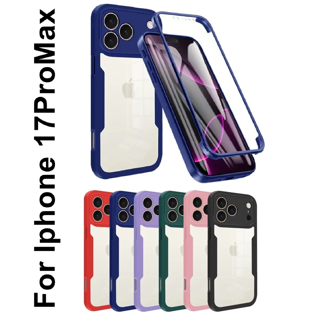 Ultra-Durable 360° Clear Protection Case with Shockproof Bumper