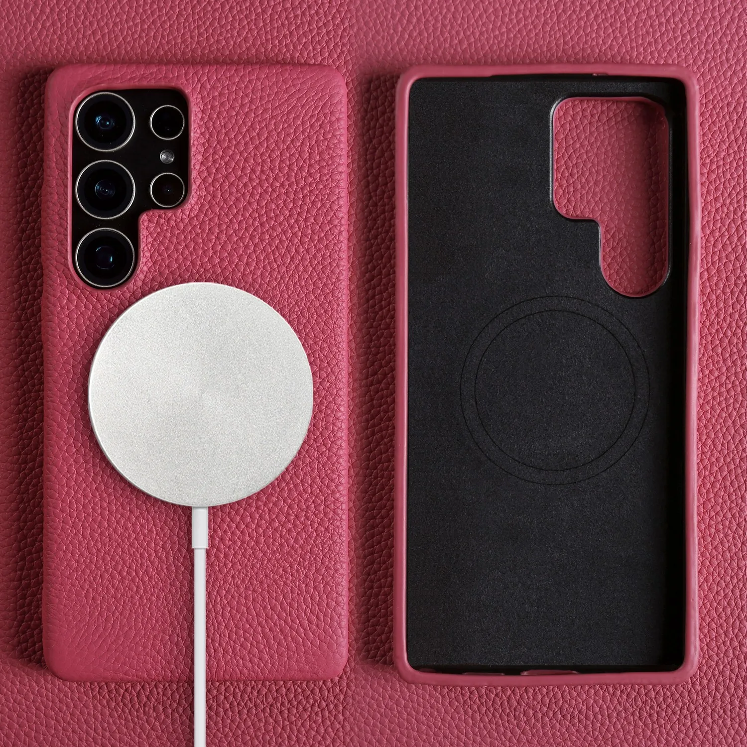 Premium Genuine Leather Magnetic Case