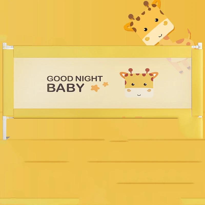 Cartoon Children's Vertical Lifting Baby Crib Safety Fence Baby Activity Fence Bedding Anti Fall Crib Sideboard Baffle