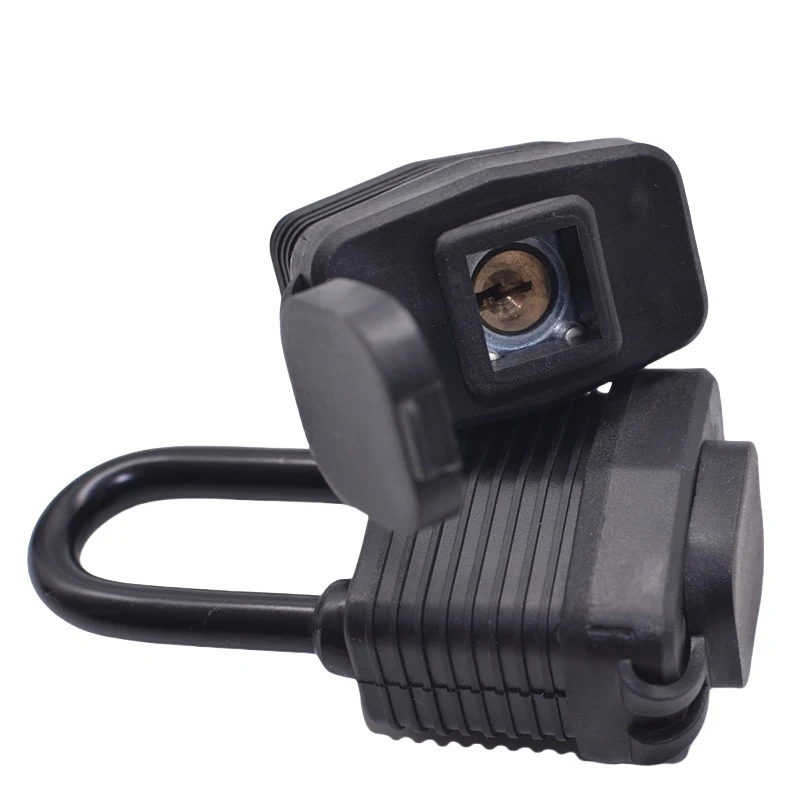 Rubber Shell Anti-rust Padlock Outdoor Waterproof Anti-theft Lock Balcony Window Lock Courtyard Door Long Beam Large 1Piece