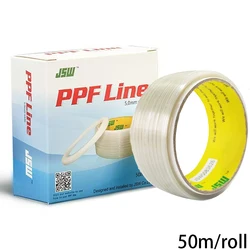 Transparent Car Sticker Covering Film Cutting Line - TPU Film with Knifeless Tape for Window Tint and Styling (50 Meters)