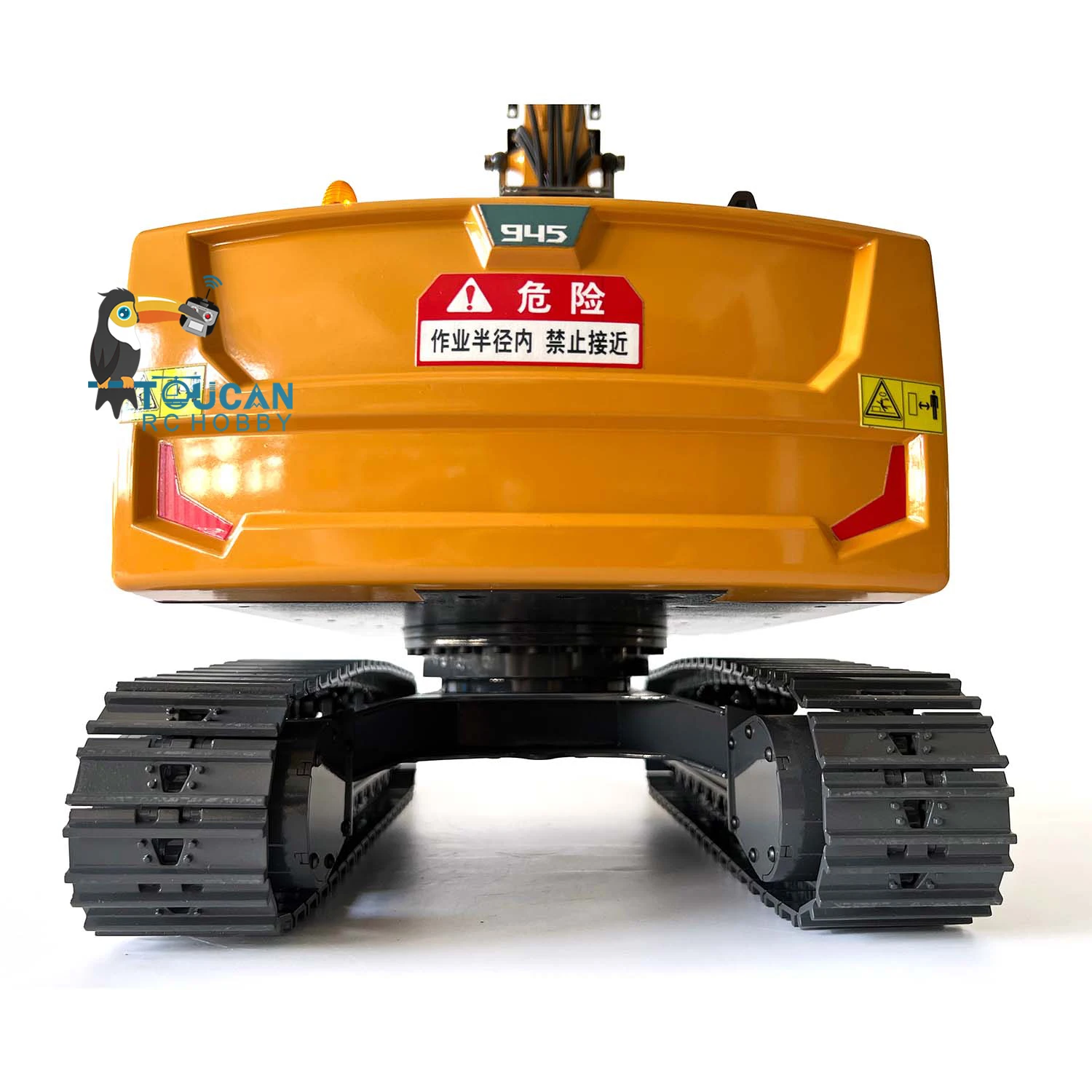 New Hydraulic RC Excavator 1/14 Radio Control Truck Painted Yellow Car Truck For 945 Toucan Earth Digger Model Boy Toy TH20590 5