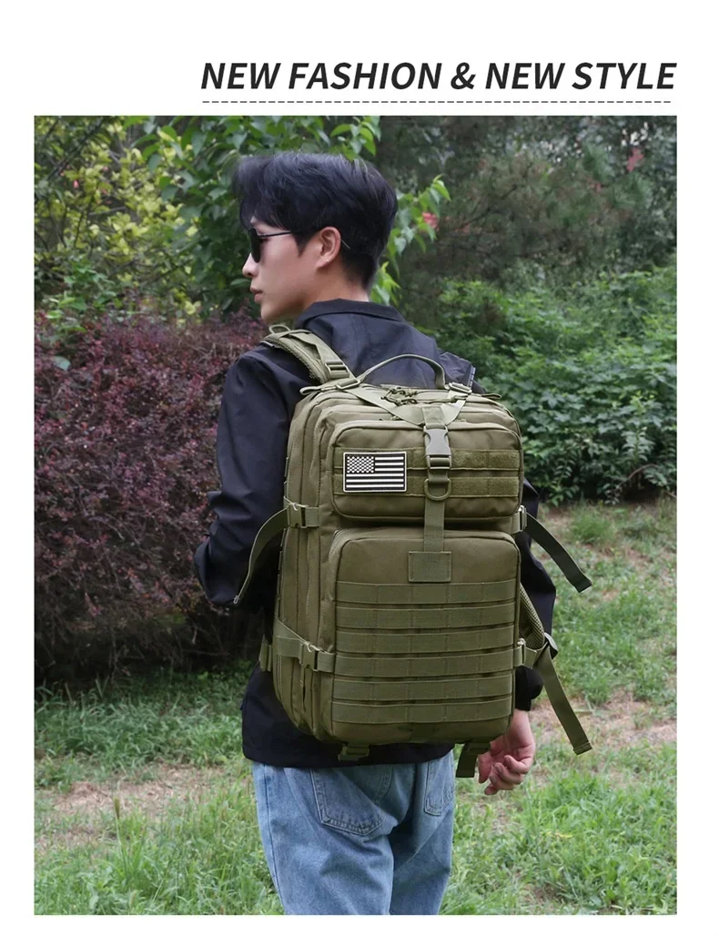 Tactical Backpack For Men Large Capacity Camping Sports Bag_voghion.com