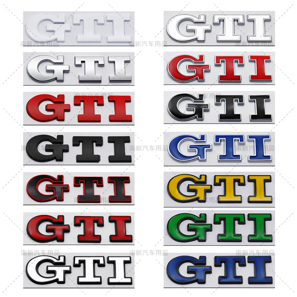 

3D Metal Car Sticker GTI Logo Emblem Badge Rear Trunk Decal for Jetta Bora Golf Sagitar Magotan Polo Santana Lavida Accessories