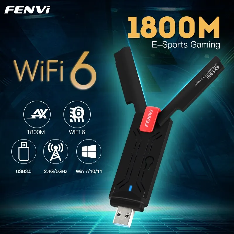 Adaptateur WiFi WiFi6E USB 3.0 AX3000 Leicrer and 2.4G/5G/6GHz, carte  réseau sans fil, dongle récepteur Wlan pour Win10/11, pilote gratuit -  AliExpress