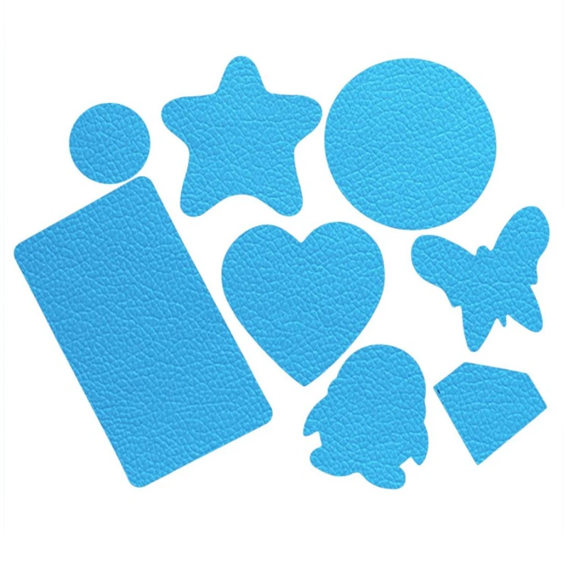 Two Sets 8pcs Self-adhesive Leather Fabric Repair Patch Sofa Wear and Tear Seat Bed Head Car Cushion Broken Sticker Free Cutting