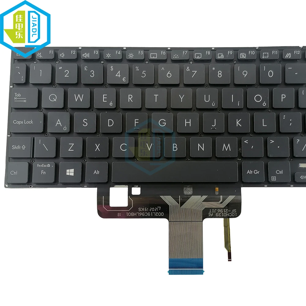 Reino Unido gb Backlight Substituição Teclados para Asus Vivobook E510 L510ma E510m L510m L510ma Teclado Backlit 0knb0560guk00 Novo - Imagem 3