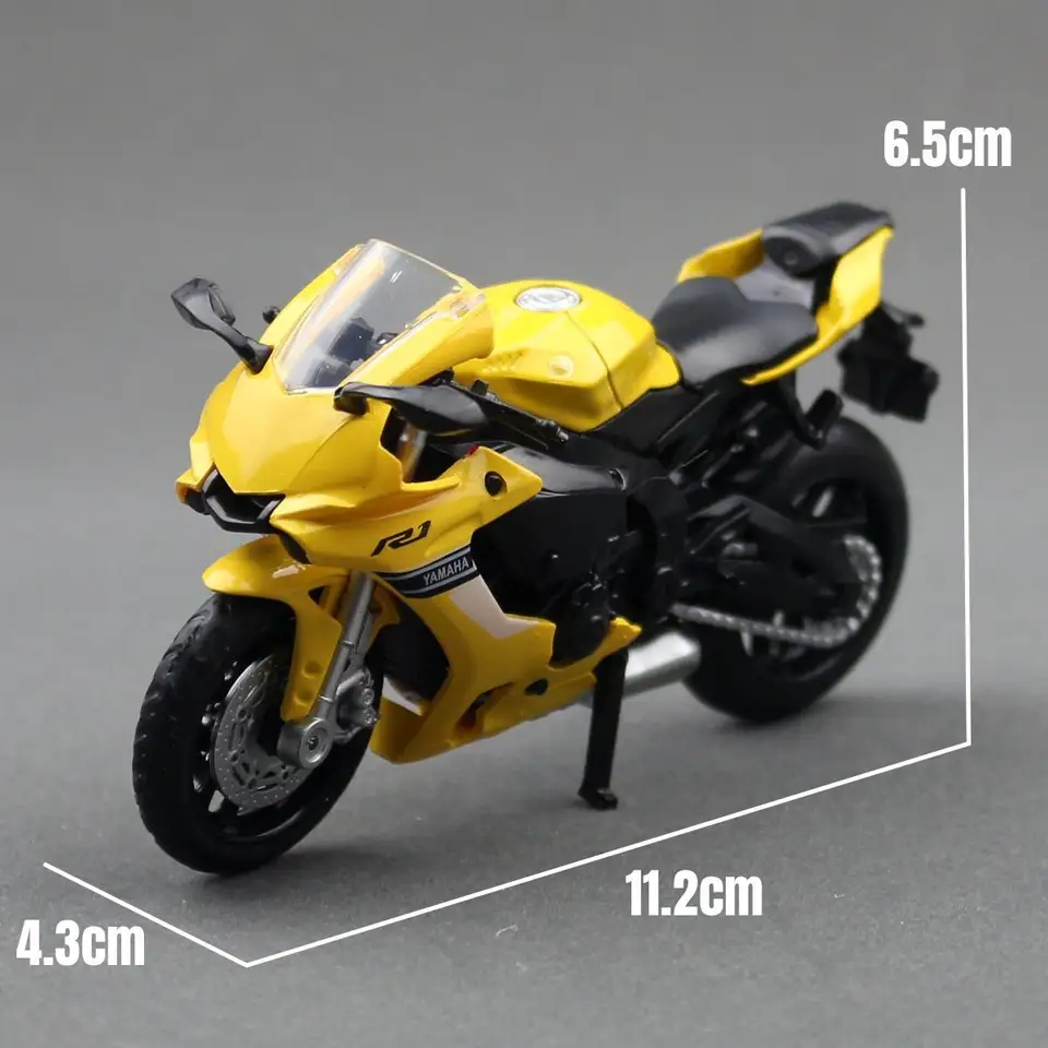 子供のためのミニチュアメタルモデル,1:18,ヤマハYZF-R1,スーパー