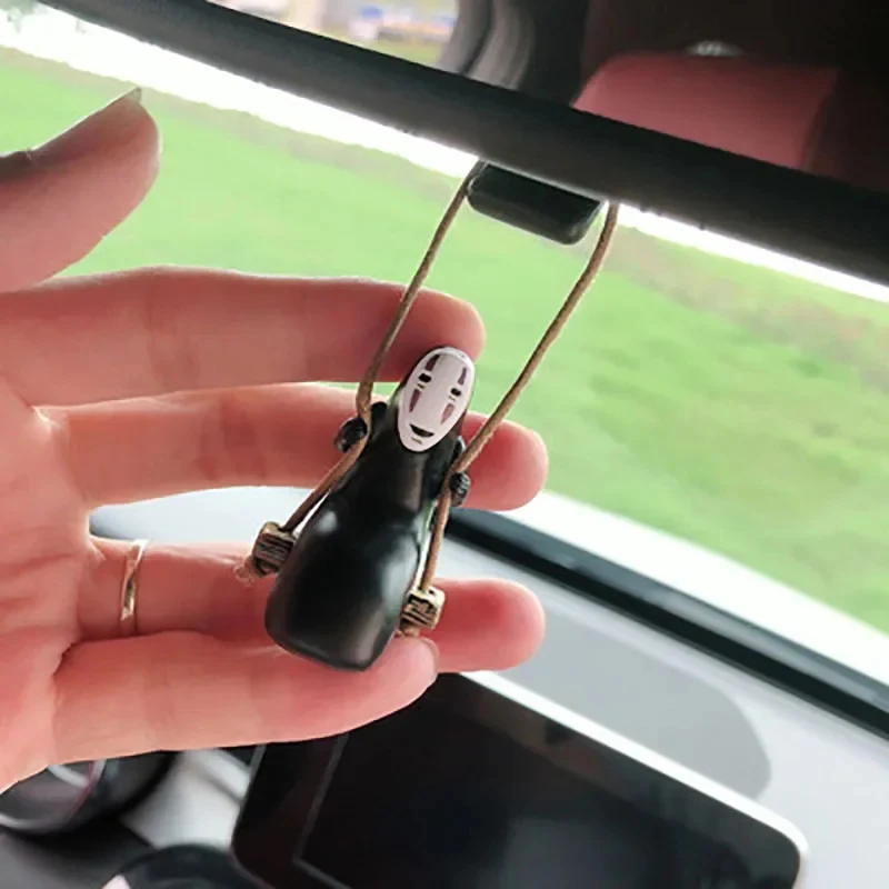 Cute Anime Car Ornaments Faceless Male Car Pendant Car Rearview Mirror  Pendant Birthday Gift Auto Decoraction Accessories - AliExpress