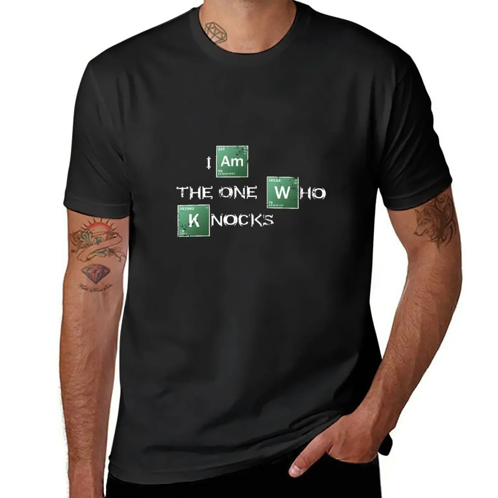 

I am the one who knocks T-Shirt aesthetic clothes plain graphics black t-shirts for men