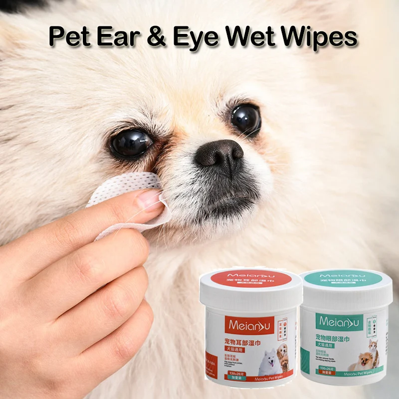 Pet Wipes Dog Eye Cleaning Wipes For Cats Soft Non intivating Towels