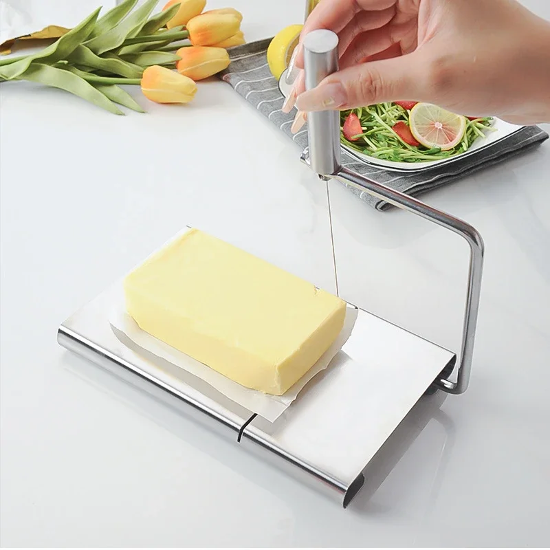 Stainless Steel Cheese Slicer Graduated Multifunctional Tool Butter Knife and Sausage Cutter Kitchen Utility Cutter