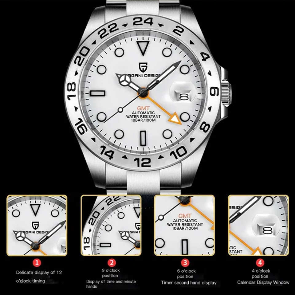 【値下げ】パガーニデザイン ＧＭＴマスターのオマージュ・カスタム ＮＨ３４ Amazon.com: Pagani Design Watches for Men Automatic GMT