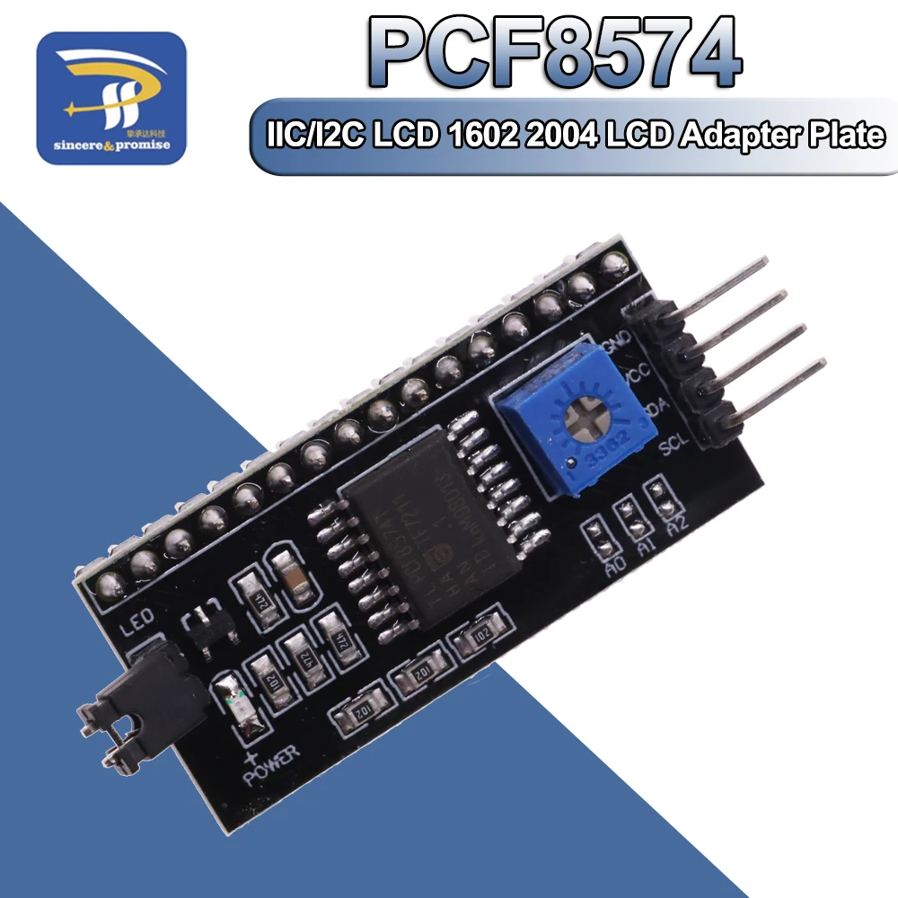 PCF8574T PCF8574 IIC/I2C / Interface LCD 1602 2004 LCD Adapter Plate for Arduino