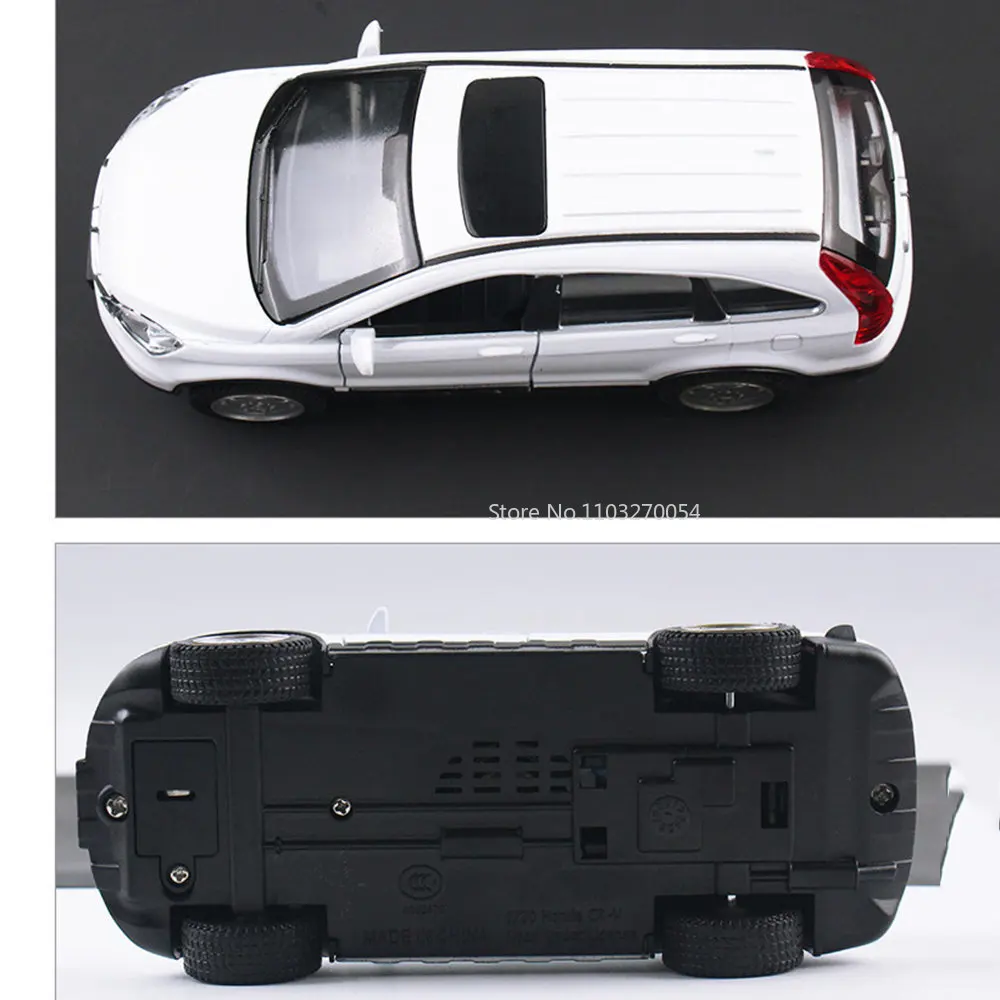 1/32 Honda CRV Toys Car Model Alloy Diecasts Metal Simulation Collection Vehicles With Sound Light Pull Back Boys Toy Kids Gifts 5