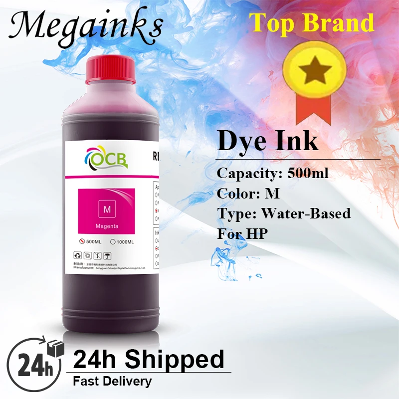 500ML Dye Ink for HP 100 500 510 800 5500 T610 T770 T790 T1100 T1120 T1200 T1300 T2300 Z2100 Z3100 Z3200 Z5200 Z6100 Printer dye ink kit dye ink refill inkjet printer ink ink refill