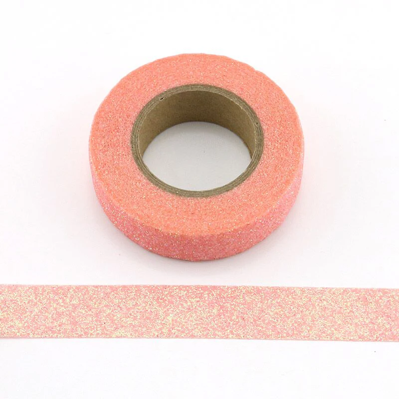 

1pcs pink Glitter Sparkle Washi Tape for Christmas Gift Wrapping Adhesive Masking Decorative DIY Tape (1.5CMx5M)