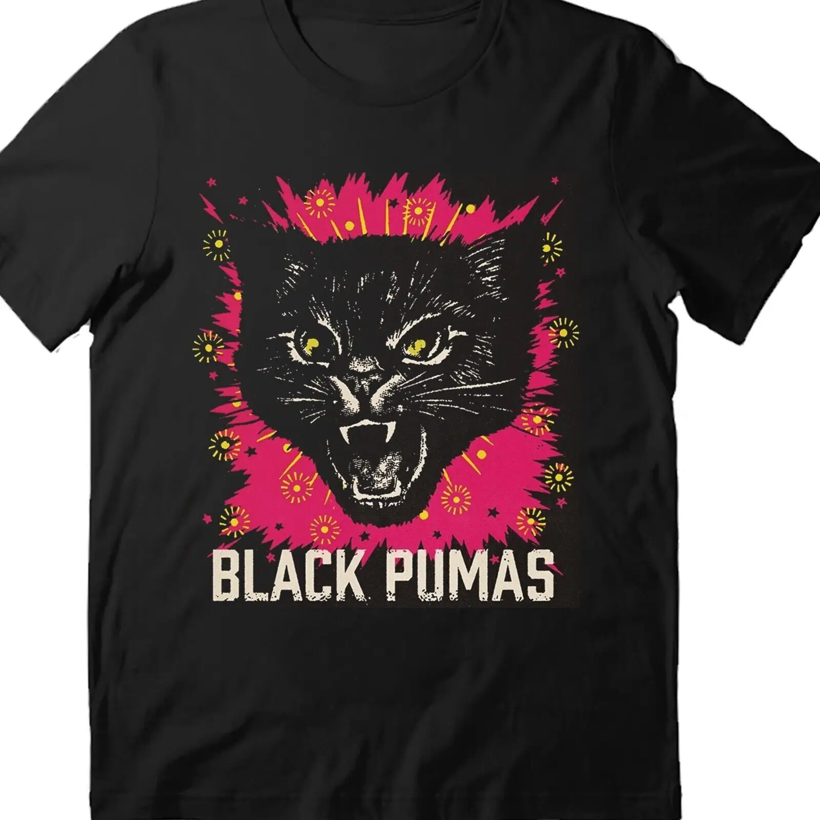 Rare Black Pumas Logo Gift Family Men All Size Tee B452