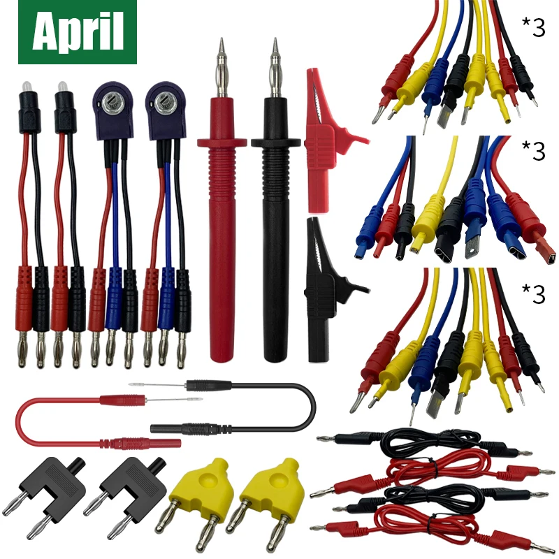 Complete Set of Automotive Circuit Test Lead Kit Multimeter Test Kits Lead Test Multi-Function Lead 92 Pieces