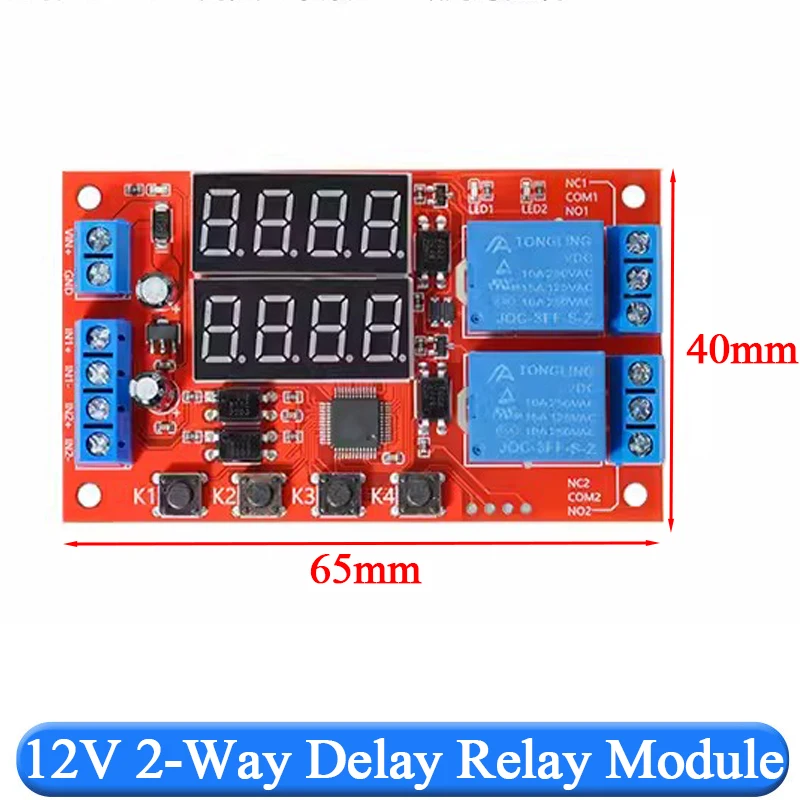 Module Relais De Minuterie CC 6 V ~ 30 V, Module De Temps De Retard De
