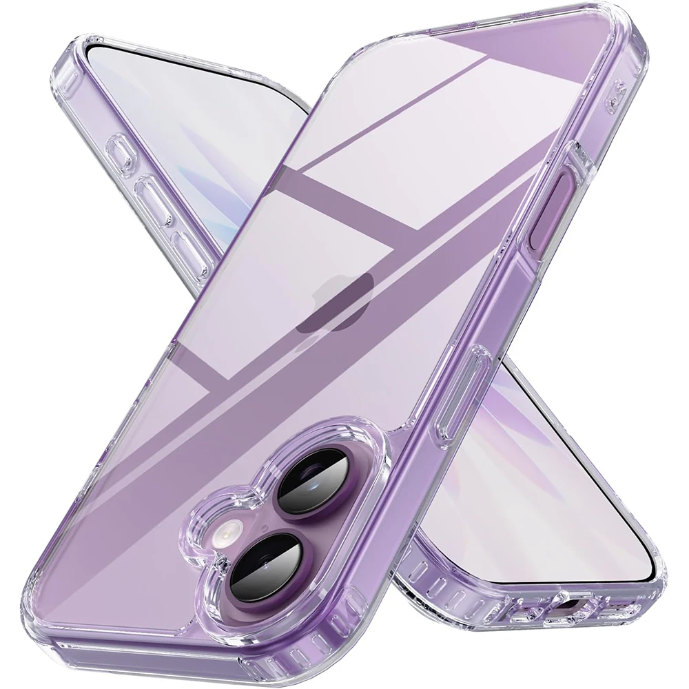 Durable Shockproof Hybrid Case with Clear Acrylic Design