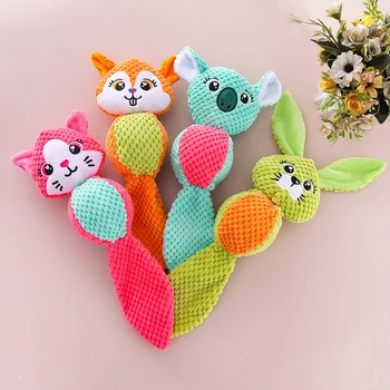 S949fe165186f42d89f342cd20ada3c08W.jpg 1 PC pet plush toys Corn dog bite voice interaction velvet voice spherical animal dolls toy dog