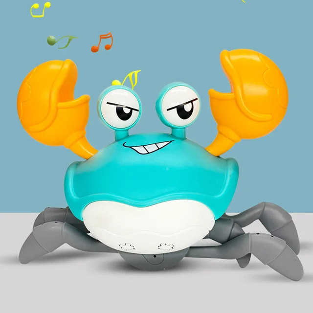 Crab Crawling S Baby With Interactive Musical Light Music Electric Animal Sensor Up Toddler Kids Walking Learning Model 2