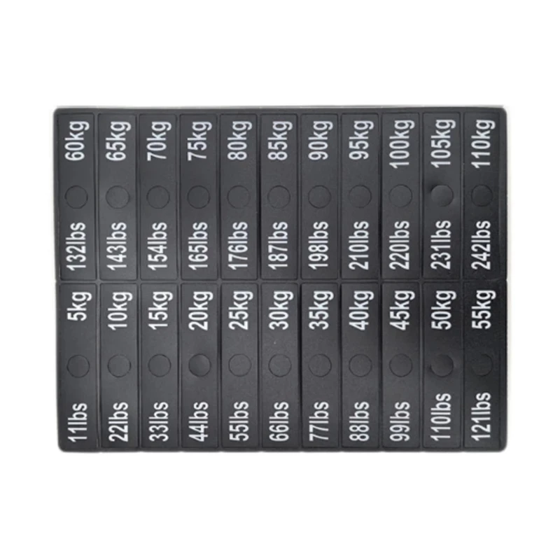 A74E-Circuit Breaker Label Sticker Gym Self Sticky Weighted Block Label Sticker Exercise Equipment Decals Weight Stack Labels