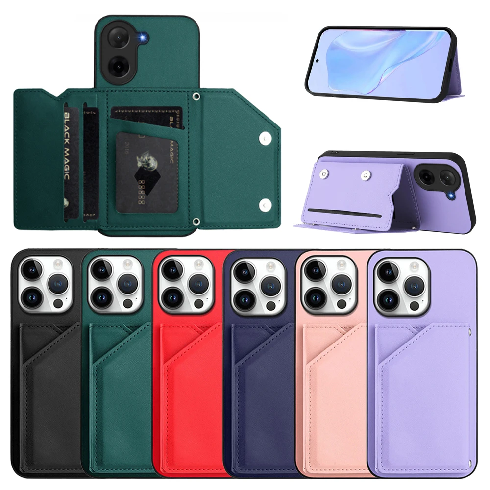 Sleek Wallet Case with Card Slots and Durable Back Cover