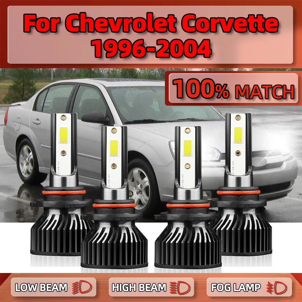 

Canbus LED Headlight 40000LM 9005 HB3 9006 HB4 Car Light 6000K White For Chevrolet Corvette 1996-1999 2000 2001 2002 2003 2004