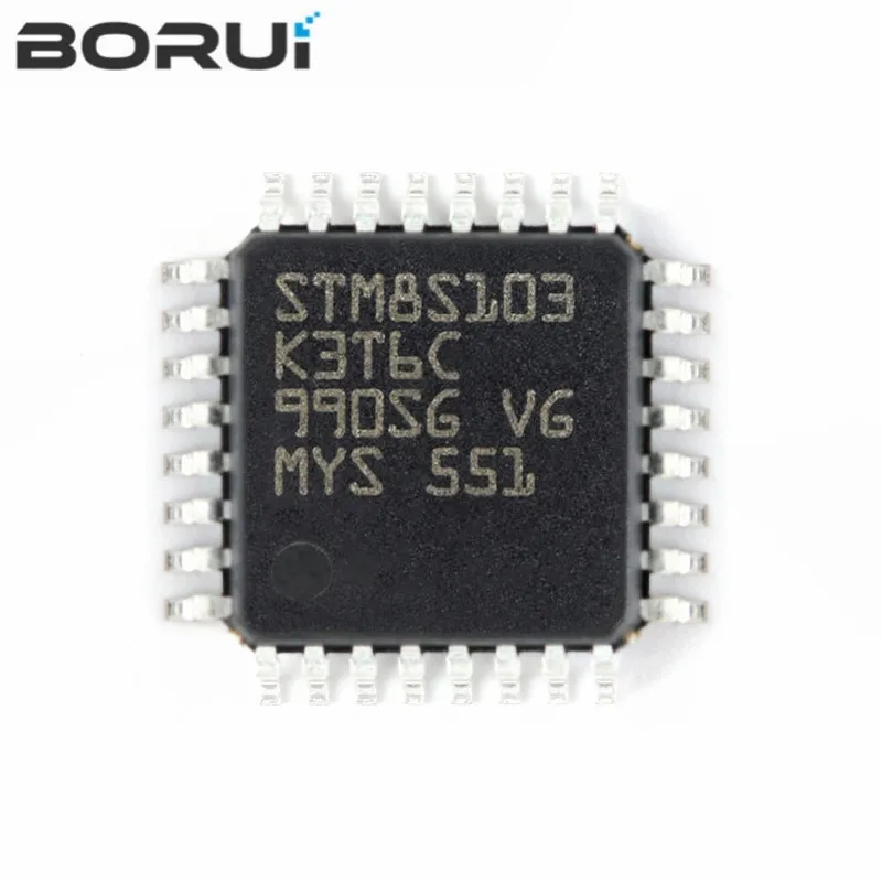 (5-10 шт.) 100% новый набор микросхем STM8S103K3T6C STM8S103 K3T6C QFP-32 |