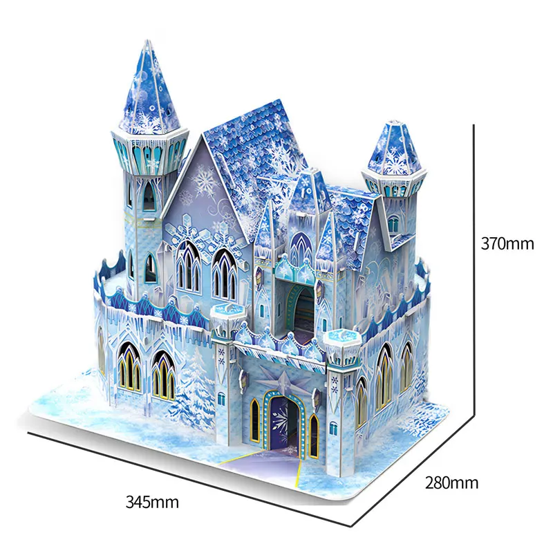 Princess Frozen Castle Building Blocks Open and Close Cabin Movie