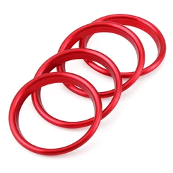 Sleek Air Center Console Outlet Trim Inner Ring Cover - Premium Interior Accessory (Red)