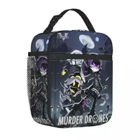 Robot Murder Drones Insulated Lunch Bag Cooler Bag Meal Container Uzi Doorman Horror High Capacity Lunch Box Tote Office Travel 1
