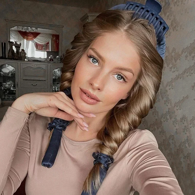 Hair Curling Tools Foam Wave Heatless Velvet Sponge Curler