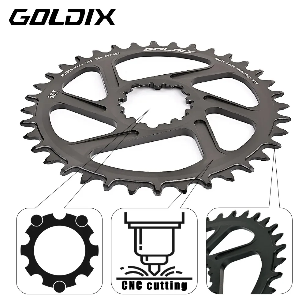 MTB Road Bike Chainring Narrow Wide 8-12 Speed 3 Bolt 7075 Alloy