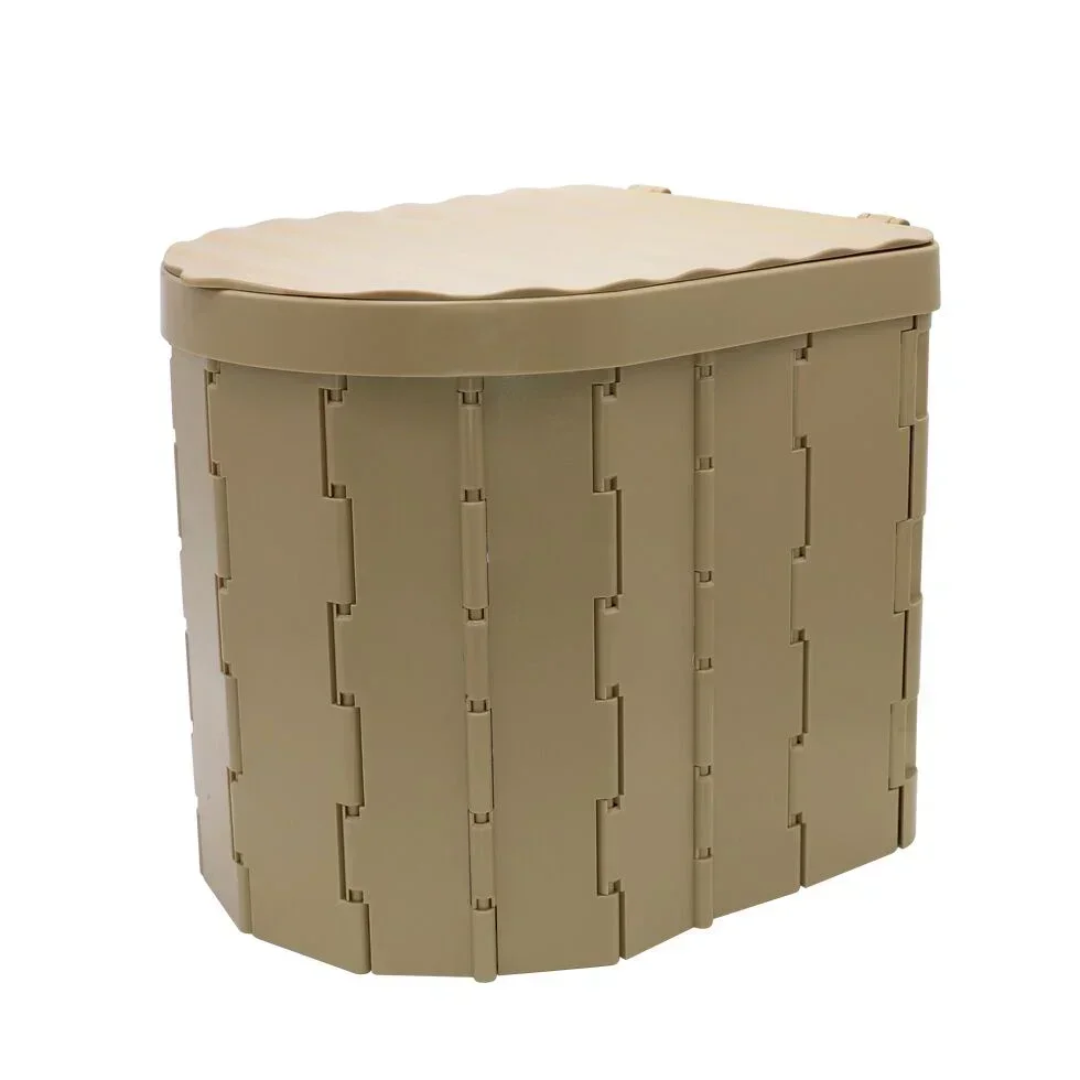 Engraved Logo Outdoor Portable Toilet Camping Folding Toilet Portable Camping Travel Toilet 3