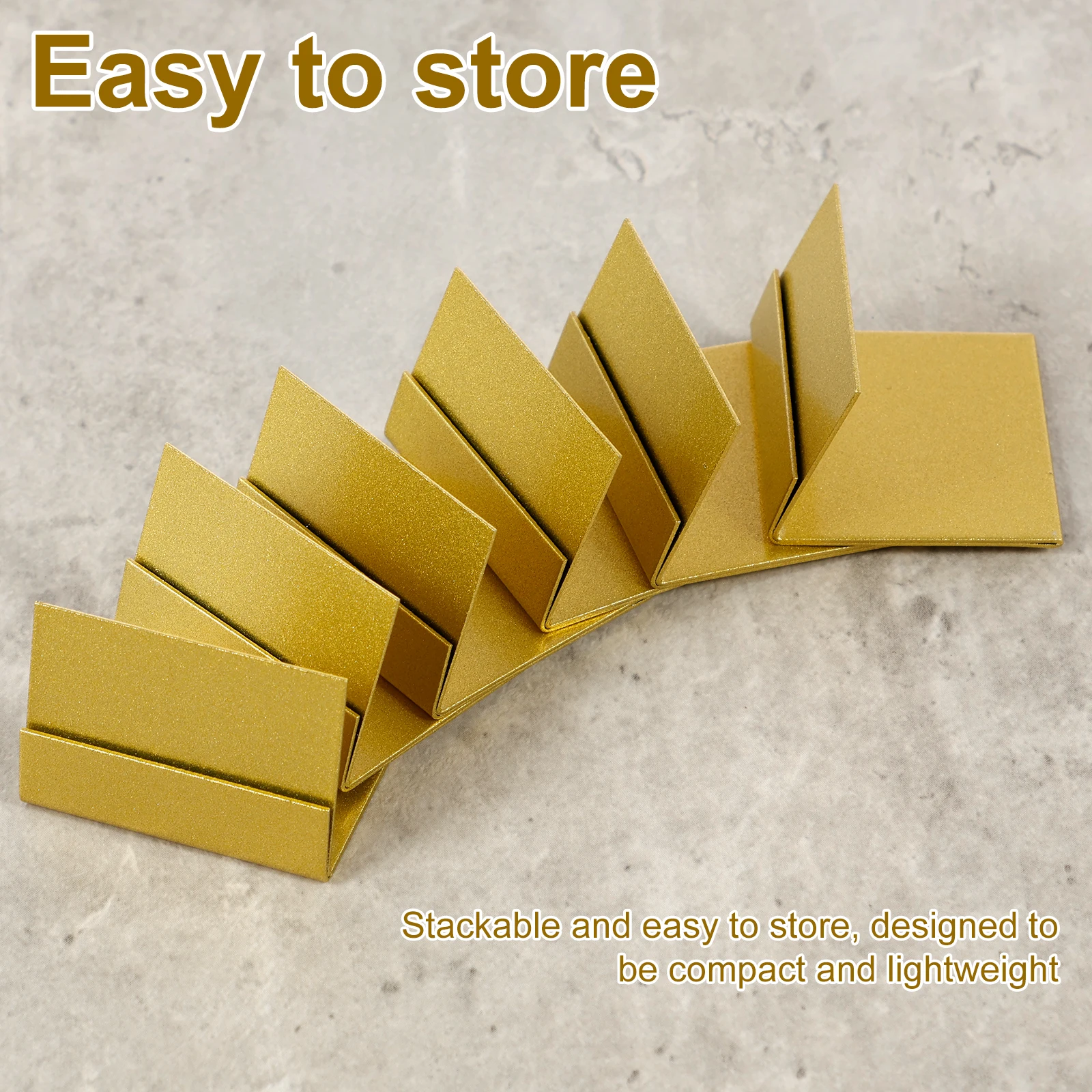 12/24Pcs Mini Table Number Holder Metal Place Card Holders Wedding Table Number Name Sign Stand Birthday Party Desktop Decor