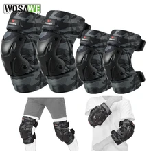 

Motorcycle Knee Protector Elbow Support MTB Downhill Knee Pads for Roller Scooter rodilleras deportivas Motocross Knee Prtection