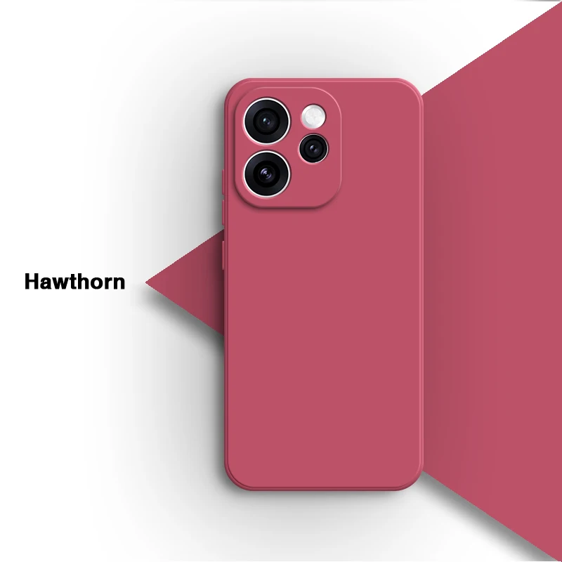 Premium Liquid Silicone Phone Case with Lens Protection - High Quality TPU Classic Back Cover