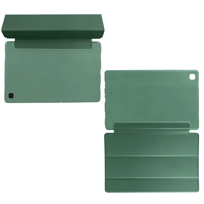Soft Silicone Tri-Folding Stand Smart Tablet Case with Cover
