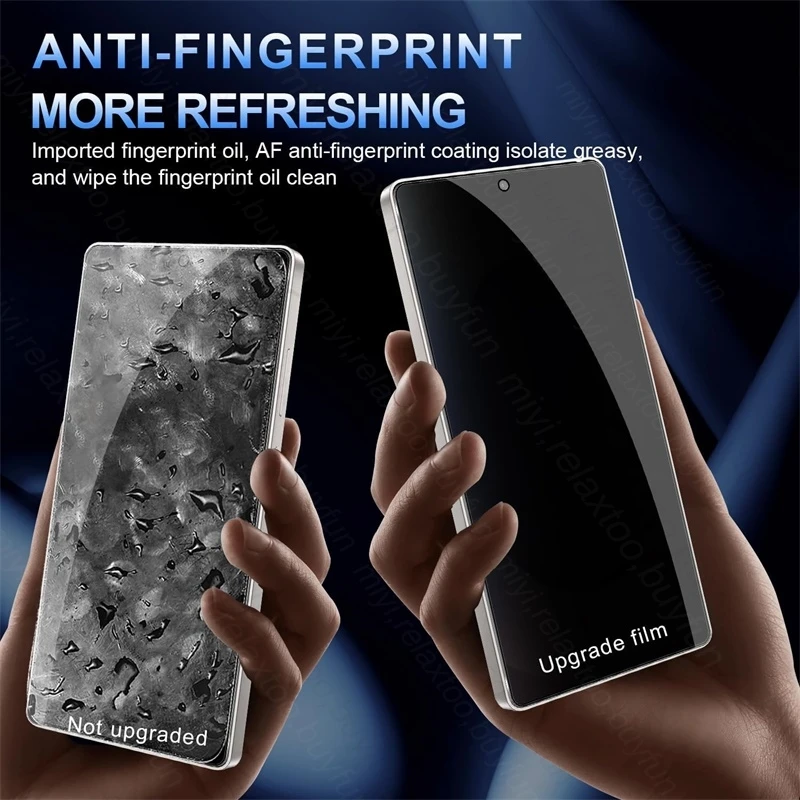 Premium Anti-Spy Tempered Glass Screen Protector – 2-Pack, Ultra HD 9H Privacy Film