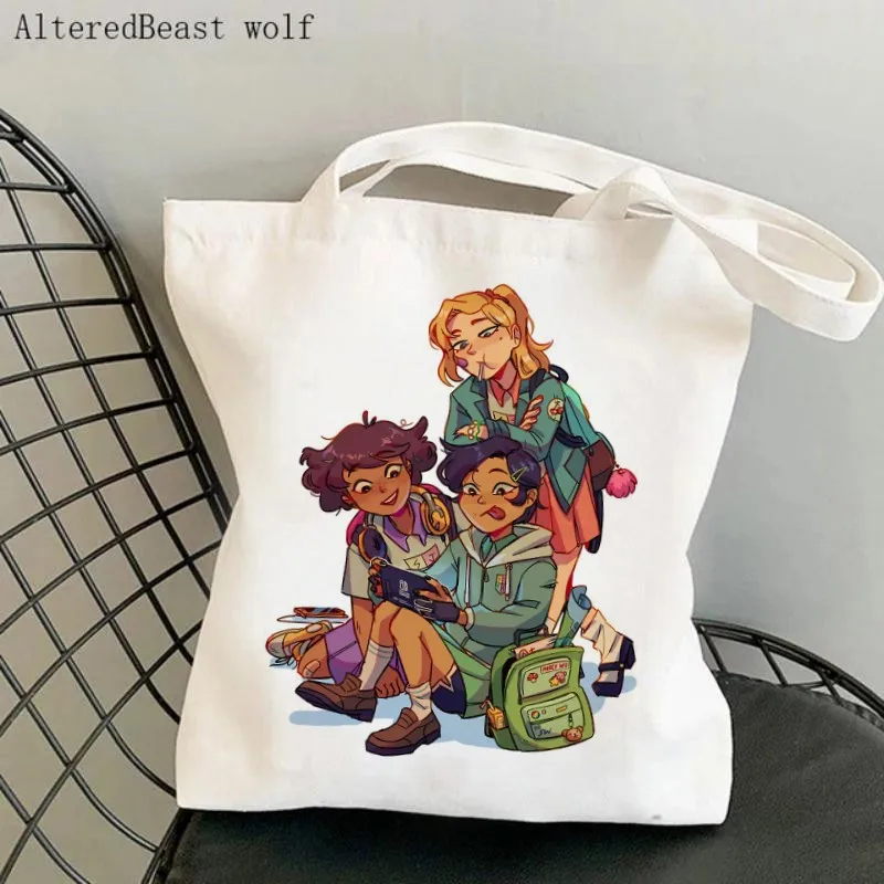 Women Canvas Shoulder bag Amphibia Anne Marcy Sasha Sticker Shopping custom Bag Harajuku Shopping Handbags Tote For Girls