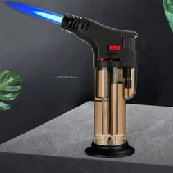 Triple Flame Windproof Welding Torch Igniter for Kitchen and Outdoor Use (Plastic Black)