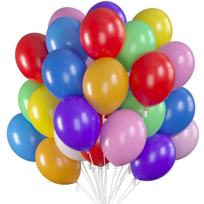 thumbnail image 1 of 10/20/30/50 piezas de 10 pulgadas de color amarillo, azul y rojo mate, globo de látex, decoración de habitación de boda, suministros de globos, decoración de arco, 1 of 5
