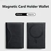 Trifold Magnetic Phone Wallet PU Leather Card Bag Magnetic Card Holder Wallet Storage for IPhone16 15 12 13 14 Pro Max Plus Mini