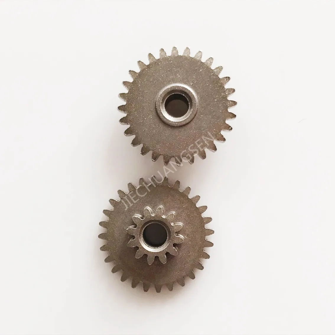 Metal Dual Gear 0.5 Modulus 12 Teeth 28 Teeth 3MM Hole Diameter 0.5M 12T+28T Variable Speed Reducer Gear 2PCS/LOT