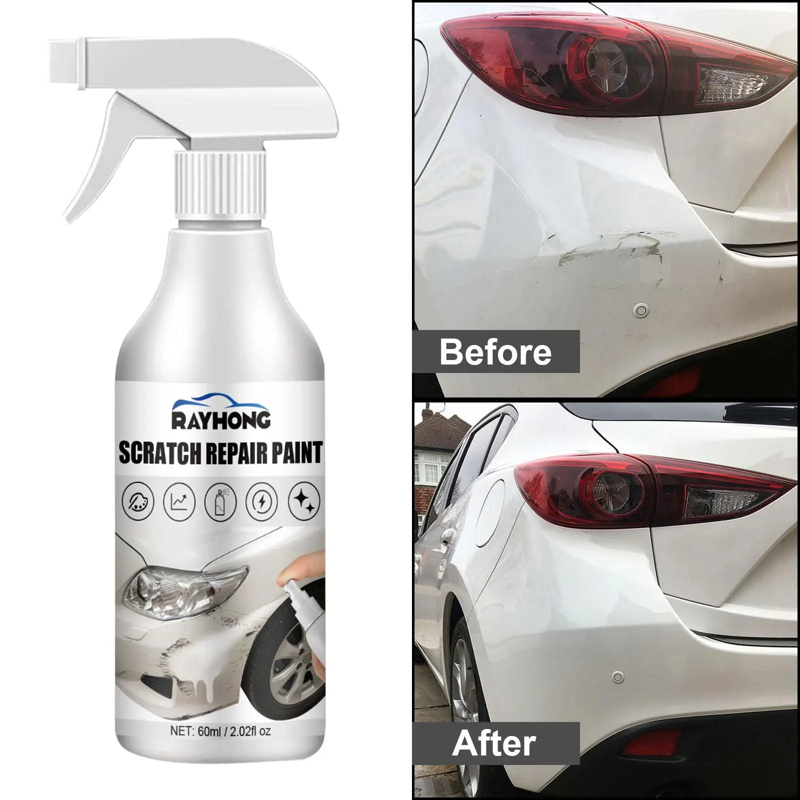 60ml Car Scratch Repair Nano Spray Car Paint Coating Spray Quickly