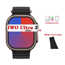  IWO Ultra 3 Max Smart Watch Men Women 49mm 2.2inch Screen Compass NFC Enjoy Music Smartwatch Series 8 Games Sports Fitness Watch 