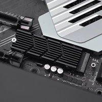 M2 2280 SSD Aluminum Heat Sink M2 2280 Solid State Disk Drive Heat Sink with Silicone Thermal Pad for Desktop PC PS5 Heatsink - Image 4
